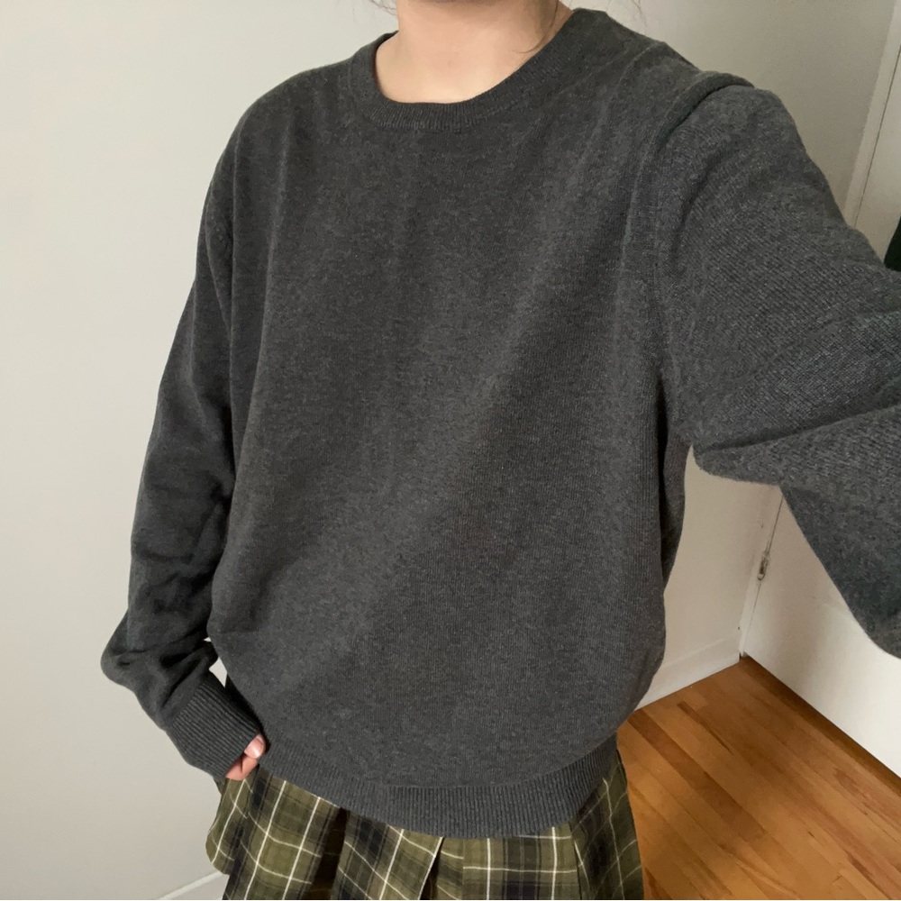 Gray Cotton Sweater